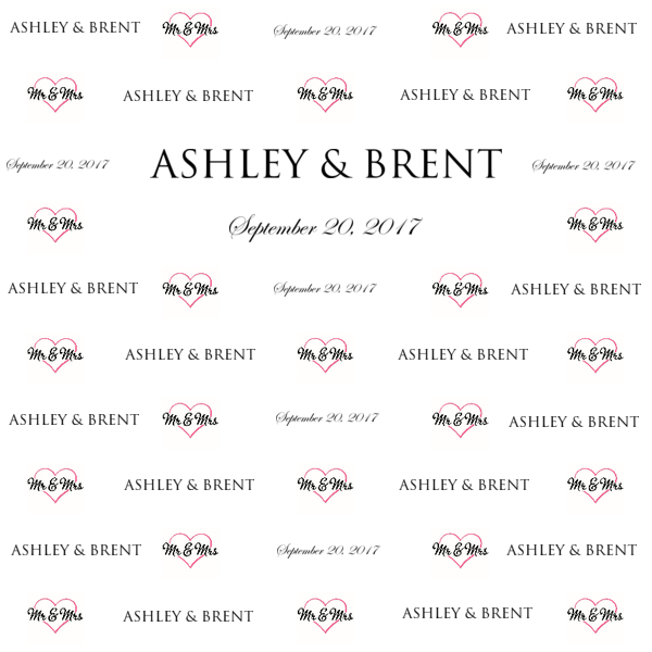 step and repeat design -wedding